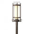 Hubbardton Forge Torch Outdoor Post Light in Coastal Oil Rubbed Bronze Finish Model: 345897-SKT-14-ZS0684