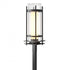 Hubbardton Forge Torch Outdoor Post Light in Coastal Oil Rubbed Bronze Finish Model: 345897-SKT-14-ZS0684