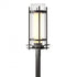Hubbardton Forge Torch Outdoor Post Light in Coastal Oil Rubbed Bronze Finish Model: 345897-SKT-14-ZS0684