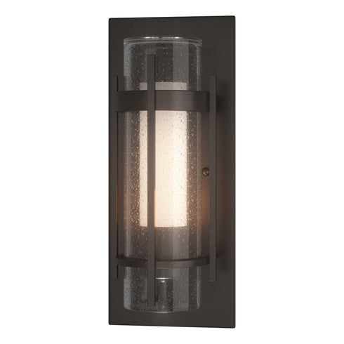 Hubbardton Forge Torch Small Outdoor Sconce in Coastal Oil Rubbed Bronze Finish Model: 305896-SKT-14-ZS0654