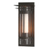 Hubbardton Forge Torch XL Outdoor Sconce with Top Plate in Coastal Oil Rubbed Bronze Finish Model: 305999-SKT-14-ZS0664