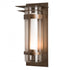 Hubbardton Forge Torch XL Outdoor Sconce with Top Plate in Coastal Oil Rubbed Bronze Finish Model: 305999-SKT-14-ZS0664