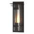Hubbardton Forge Torch XL Outdoor Sconce with Top Plate in Coastal Oil Rubbed Bronze Finish Model: 305999-SKT-14-ZS0664