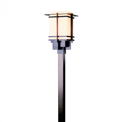 Hubbardton Forge Tourou Large Outdoor Post Light in Coastal Oil Rubbed Bronze Finish Model: 346013-SKT-14-GG0084
