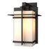 Hubbardton Forge Tourou Large Outdoor Sconce in Coastal Oil Rubbed Bronze Finish Model: 306008-SKT-14-GG0093