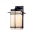 Hubbardton Forge Tourou Large Outdoor Sconce in Coastal Oil Rubbed Bronze Finish Model: 306008-SKT-14-GG0093