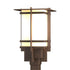 Hubbardton Forge Tourou Outdoor Post Light in Coastal Oil Rubbed Bronze Finish Model: 346011-SKT-14-GG0076