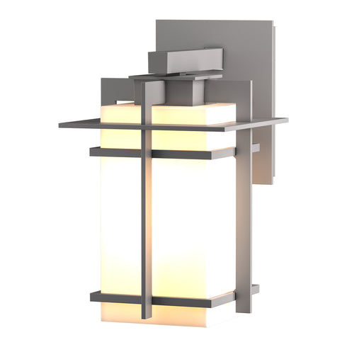 Hubbardton Forge Tourou Outdoor Sconce in Coastal Oil Rubbed Bronze Finish Model: 306007-SKT-14-GG0111