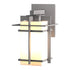 Hubbardton Forge Tourou Outdoor Sconce in Coastal Oil Rubbed Bronze Finish Model: 306007-SKT-14-GG0111