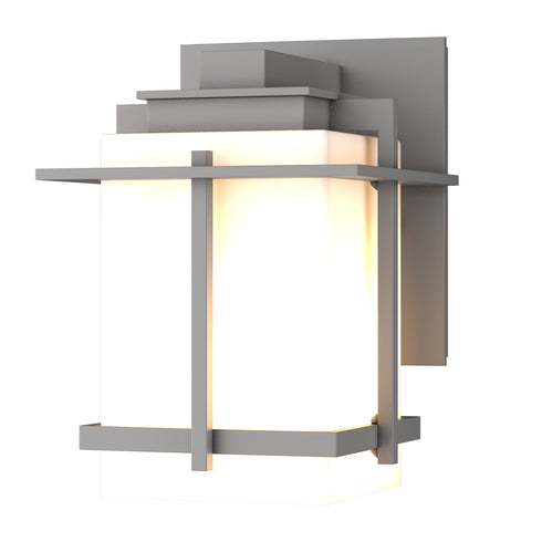 Hubbardton Forge Tourou Small Outdoor Sconce in Coastal Oil Rubbed Bronze Finish Model: 306006-SKT-14-GG0110