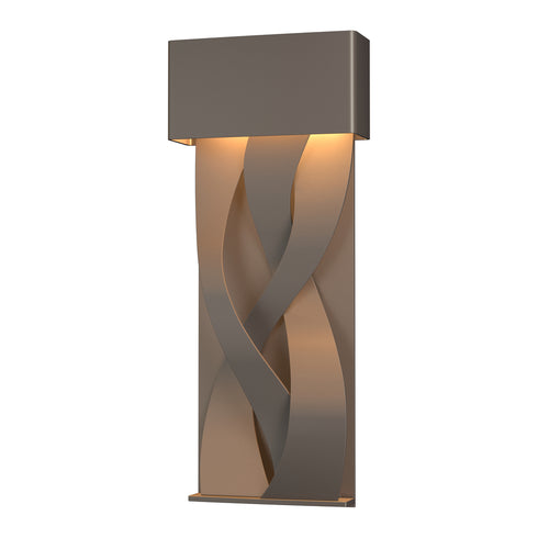 Hubbardton Forge Tress Small Dark Sky Friendly LED Outdoor Sconce in Coastal Oil Rubbed Bronze Finish Model: 302527-LED-14
