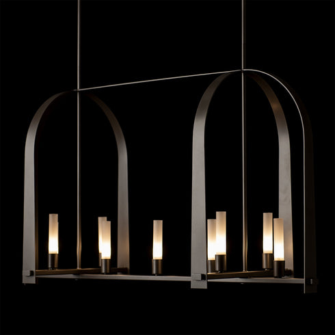 Hubbardton Forge Triomphe 9 Light Linear Pendant Model: 131075-SKT-MULT-14-FD0462
