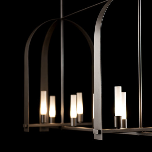 Hubbardton Forge Triomphe 9 Light Linear Pendant Model: 131075-SKT-MULT-14-FD0462
