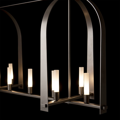 Hubbardton Forge Triomphe 9 Light Linear Pendant Model: 131075-SKT-MULT-14-FD0462