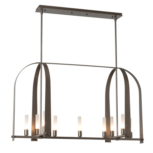 Hubbardton Forge Triomphe 9 Light Linear Pendant Model: 131075-SKT-MULT-89-FD0462