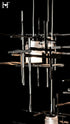 Hubbardton Forge Tura 10 Light Frosted Glass Mobile Pendant in Oil Rubbed Bronze Finish Model: 131160-SKT-STND-14-YC0305