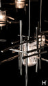 Hubbardton Forge Tura 10 Light Seeded Glass Mobile Pendant in Oil Rubbed Bronze Finish Model: 131156-SKT-STND-14-II0728
