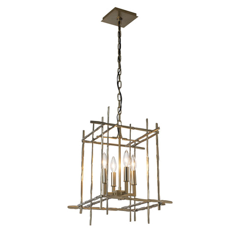 Hubbardton Forge Tura 4 Light Small Chandelier Model: 101315-SKT-10