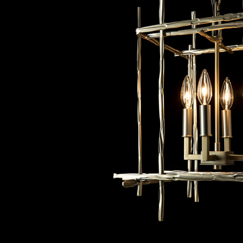 Hubbardton Forge Tura 4 Light Small Chandelier Model: 101315-SKT-10