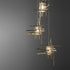 Hubbardton Forge Tura 5 Light Seeded Glass Pendant Model: 131126-SKT-LONG-05-II0728