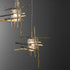 Hubbardton Forge Tura 5 Light Seeded Glass Pendant Model: 131126-SKT-STND-82-II0728
