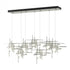 Hubbardton Forge Tura 7 Light Frosted Glass Rectangular Model: 131096-SKT-STND-86-YC0305