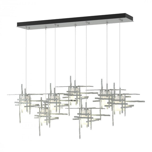 Hubbardton Forge Tura 7 Light Frosted Glass Rectangular Model: 131096-SKT-STND-86-YC0305