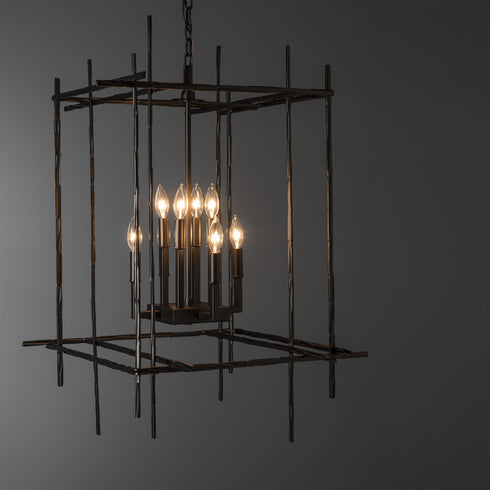 Hubbardton Forge Tura 8 Light Large Chandelier Model: 101317-SKT-14