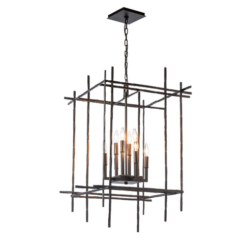 Hubbardton Forge Tura 8 Light Large Chandelier Model: 101317-SKT-20