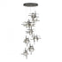 Hubbardton Forge Tura 9 Light Frosted Glass Round Pendant Model: 131109-SKT-STND-86-YC0305