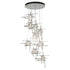 Hubbardton Forge Tura 9 Light Seeded Glass Round Pendant Model: 131107-SKT-STND-84-II0728