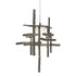 Hubbardton Forge Tura Frosted Glass Low Voltage Mini Pendant in Bronze Finish Model: 161185-SKT-STND-05-YC0305