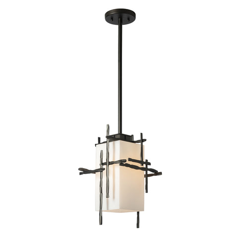 Hubbardton Forge Tura Outdoor Pendant in Coastal Oil Rubbed Bronze Finish Model: 363015-SKT-MULT-14-GG0093