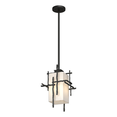 Hubbardton Forge Tura Outdoor Pendant in Coastal Oil Rubbed Bronze Finish Model: 363015-SKT-MULT-14-GG0093