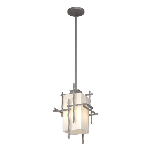 Hubbardton Forge Tura Outdoor Pendant in Coastal Oil Rubbed Bronze Finish Model: 363015-SKT-MULT-14-GG0093
