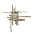 Hubbardton Forge Tura Seeded Glass Low Voltage Mini Pendant in Bronze Finish Model: 161184-SKT-STND-05-II0728