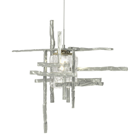 Hubbardton Forge Tura Seeded Glass Low Voltage Mini Pendant in Bronze Finish Model: 161184-SKT-STND-05-II0728