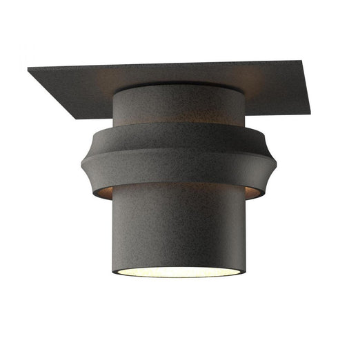 Hubbardton Forge Twilight Dark Sky Friendly Outdoor Semi Flush in Coastal Oil Rubbed Bronze Finish Model: 364903-SKT-14
