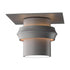 Hubbardton Forge Twilight Dark Sky Friendly Outdoor Semi Flush in Coastal Oil Rubbed Bronze Finish Model: 364903-SKT-14