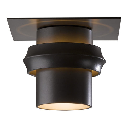 Hubbardton Forge Twilight Dark Sky Friendly Outdoor Semi Flush in Coastal Oil Rubbed Bronze Finish Model: 364903-SKT-14