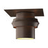 Hubbardton Forge Twilight Dark Sky Friendly Outdoor Semi Flush in Coastal Oil Rubbed Bronze Finish Model: 364903-SKT-14