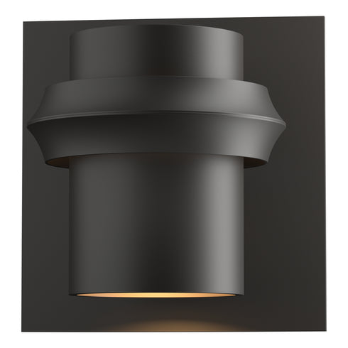 Hubbardton Forge Twilight Large Dark Sky Friendly Outdoor Sconce in Coastal Oil Rubbed Bronze Finish Model: 304905-SKT-14
