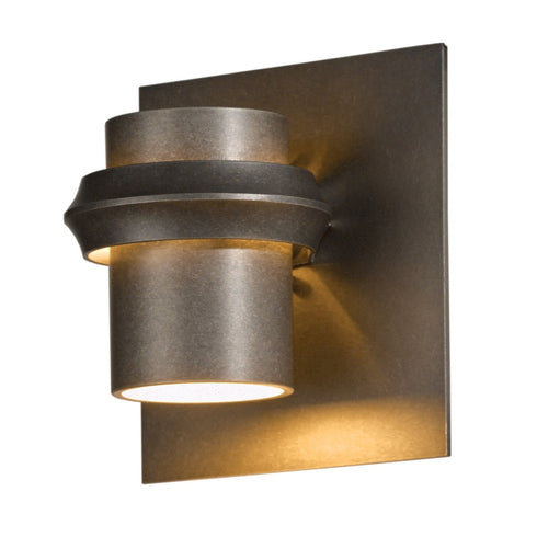 Hubbardton Forge Twilight Small Dark Sky Friendly Outdoor Sconce in Coastal Oil Rubbed Bronze Finish Model: 304901-SKT-14