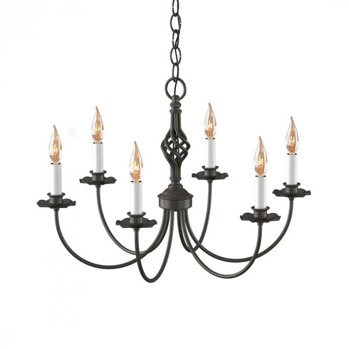 Hubbardton Forge Twist Basket 6 Arm Chandelier Model: 108060-SKT-03