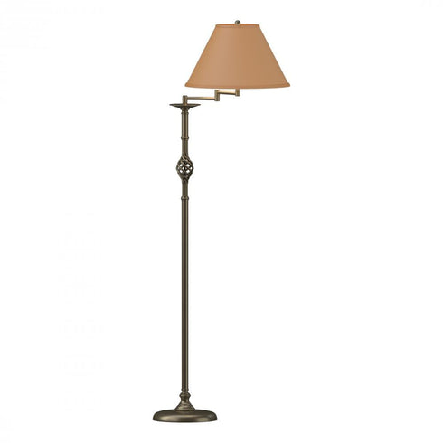 Hubbardton Forge Twist Basket Swing Arm Floor Lamp Model: 242160-SKT-05-SF1655