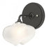 Hubbardton Forge Ume 1 Light Curved Arm Bath Sconce in Black Finish Model: 201340-SKT-10-10-FD0710