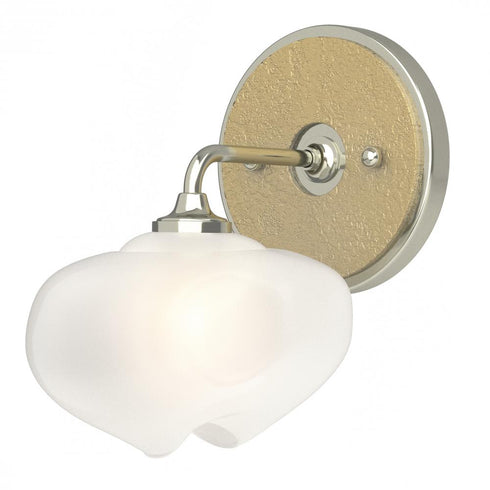 Hubbardton Forge Ume 1 Light Curved Arm Bath Sconce in Black Finish Model: 201340-SKT-10-10-FD0710