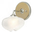 Hubbardton Forge Ume 1 Light Curved Arm Bath Sconce in Black Finish Model: 201340-SKT-10-10-FD0710