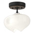 Hubbardton Forge Ume 1 Light Semi Flush in Bronze Finish Model: 121372-SKT-05-05-FD0710