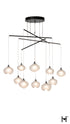 Hubbardton Forge Ume 10 Light Mobile Pendant in Oil Rubbed Bronze Finish Model: 131153-SKT-STND-14-FD0710